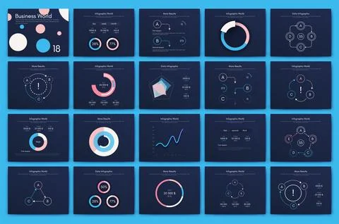 Vector graphics infographics with mobile phone. Template for creating mobil.. Stock Illustration
