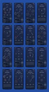 Vector graphics infographics with mobile phone. Template for creating mobil.. Stock Illustration