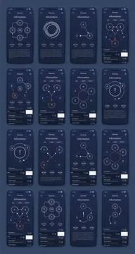 Vector graphics infographics with mobile phone. Template for creating mobil.. 스톡 일러스트