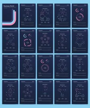 Vector graphics infographics with mobile phone. Template for creating mobile Stock Illustration