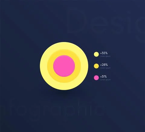 Vector graphics infographics with six options. Template for creating mobile a Illustrazione stock