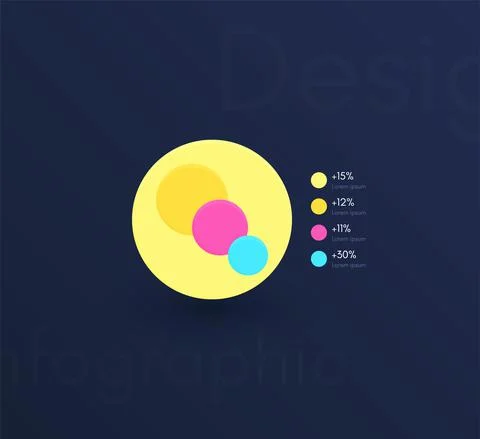 Vector graphics infographics with six options. Template for creating mobile Illustrazione stock