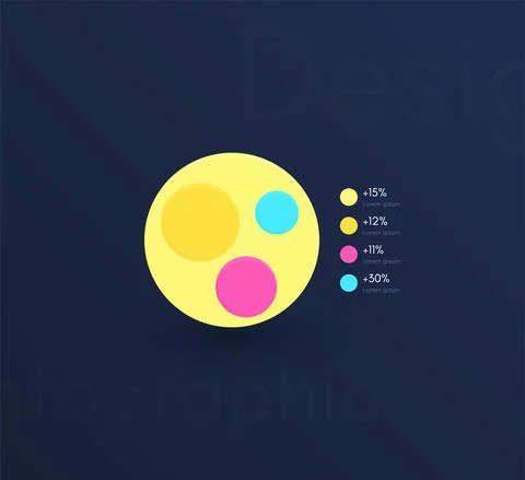 Vector graphics infographics with six options. Template for creating mobile Illustrazione stock