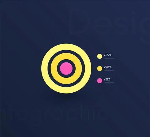 Vector graphics infographics with six options. Template for creating mobile a Illustrazione stock