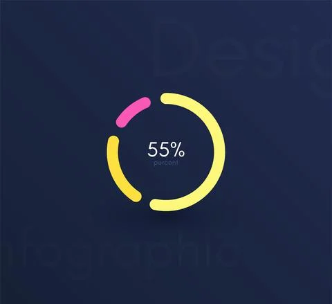 Vector graphics infographics with six options. Template for creating mobile a Illustrazione stock