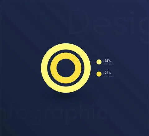 Vector graphics infographics with six options. Template for creating mobile a Illustrazione stock