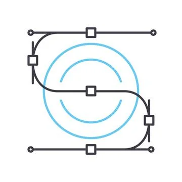 Vector graphics line icon, outline symbol, vector illustration, concept sign Illustrazione stock