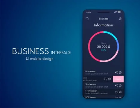 Vector graphics mobile infographics with four options. Template for creating Stockillustratie