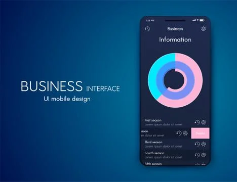 Vector graphics mobile infographics with three options. Template for creating Illustrazione stock