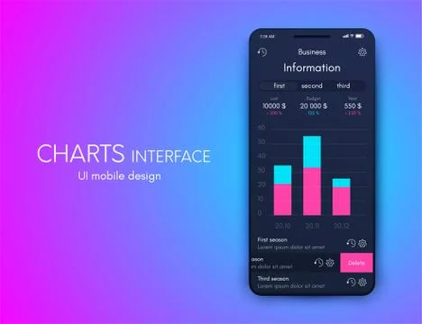 Vector graphics mobile infographics with three options. Template for creating イラスト素材