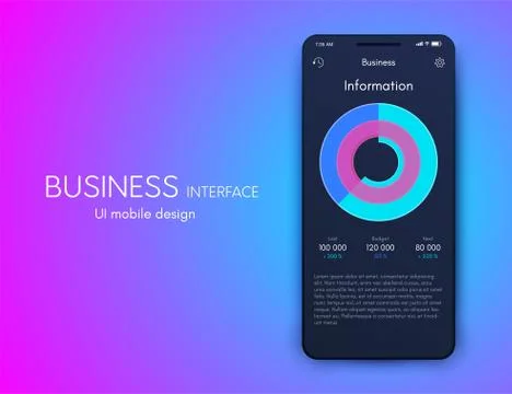 Vector graphics mobile infographics with three options. Template for creating Illustrazione stock