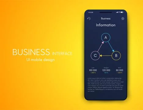 Vector graphics mobile infographics with three options. Template for creating Illustrazione stock