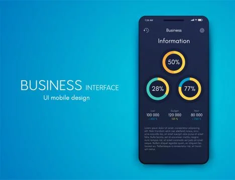 Vector graphics mobile infographics with three options. Template for creating Illustrazione stock