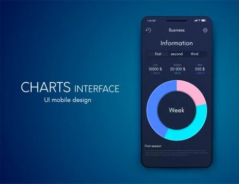 Vector graphics mobile infographics with three options. Template for creating Illustrazione stock