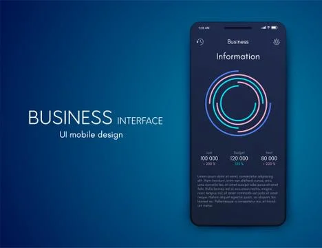 Vector graphics mobile infographics with three options. Template for creating Stockillustratie