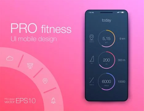 Vector graphics mobile infographics with three options. Template for creating Illustrazione stock