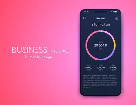 Vector graphics mobile infographics with three options. Template for creating Illustrazione stock