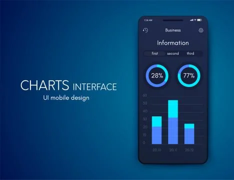 Vector graphics mobile infographics with two options. Template for creating イラスト素材
