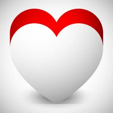 Vector graphics with red heart. Eps 10. Stock Illustration