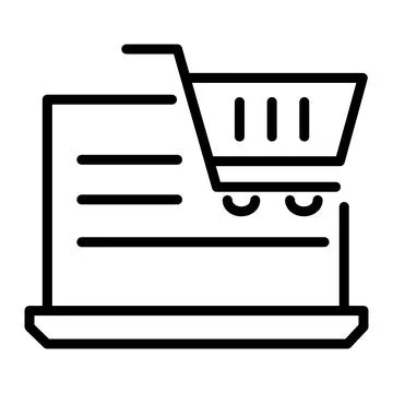 Vector graphics. SEO marketing, analytics, advertising, business icon. Linear Stock Illustration