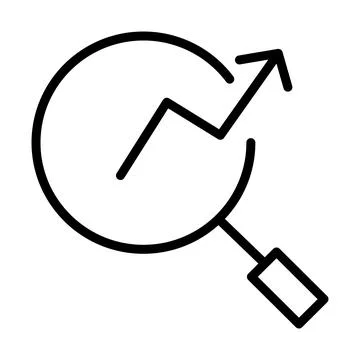 Vector graphics. SEO marketing, analytics, advertising, business icon. Linear 스톡 일러스트