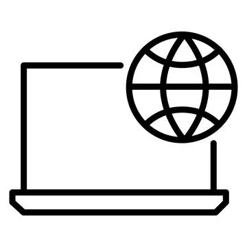 Vector graphics. SEO marketing, analytics, advertising, business icon. Linear Illustrazione stock