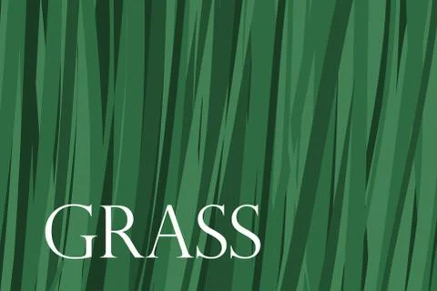 Vector grass banner background. Stock Illustration