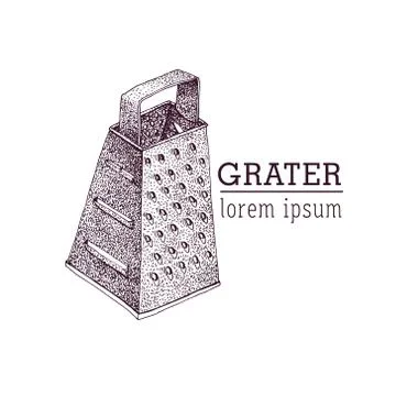 Vector grater illustration Stock Illustration