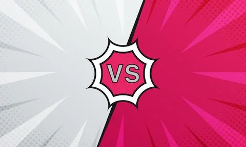 Vector gray and purple background in comic book style featuring a standoff 스톡 일러스트