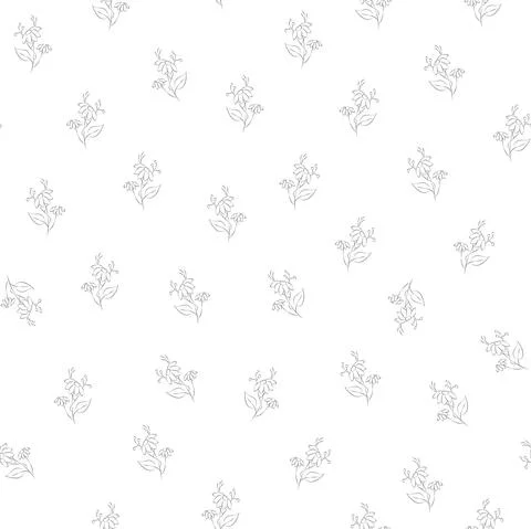 Vector gray and white illustration. Floral seamless pattern. Illustrazione stock