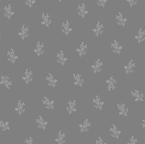 Vector gray and white illustration. Floral seamless pattern. 스톡 일러스트