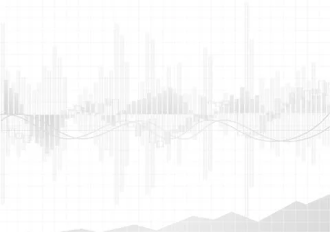 Vector : Gray business graphs on white background Stock Illustration