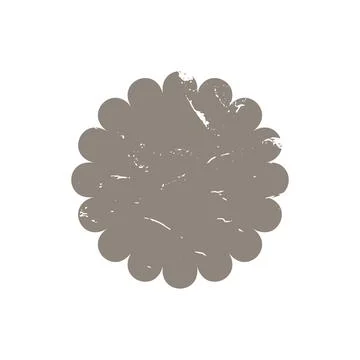 Vector gray grunge shape starburst icon, sunburst shabby badge sale. Design e Illustrazione stock