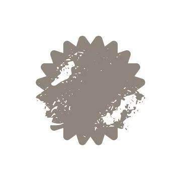 Vector gray grunge shape starburst icon, sunburst shabby badge sale. Design e Stock Illustration