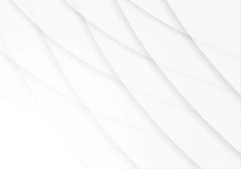 Vector : Gray paper curve with shadow on white background Stock Illustration