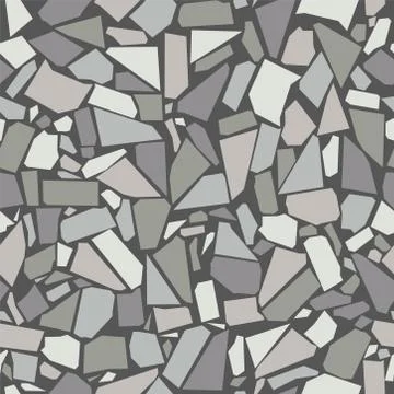 Vector gray vintage ceramic tiles wall decoration Stock Illustration
