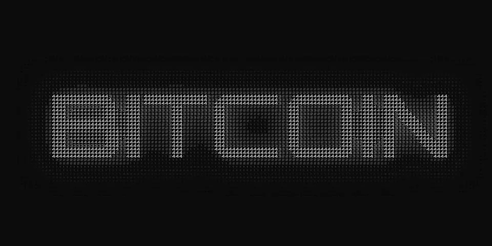 Vector grayscale Bitcoin word constructed with numbers. Bitcoin, blockchain t イラスト素材