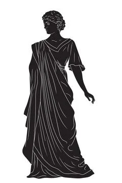 Vector Greek women. Stock Illustration
