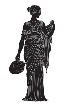 Vector Greek women. Stock Illustration