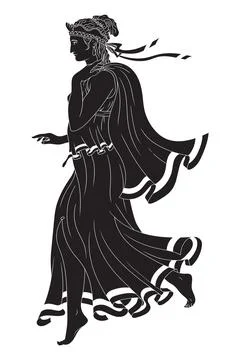 Vector Greek women. Stock Illustration