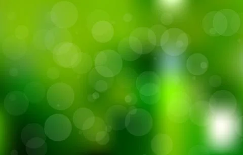 Vector green bokeh background Stock Illustration