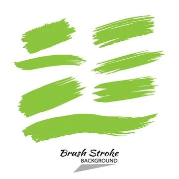 Vector green  brush strokes Stock Illustration
