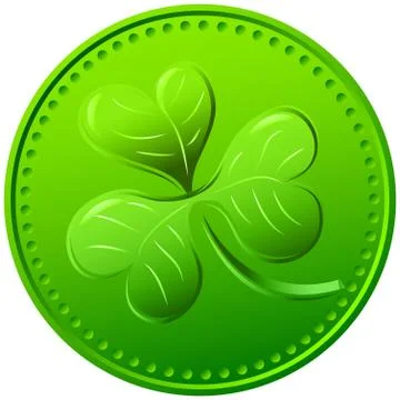 Vector green clover. symbol of st. patrick's day Stock Illustration