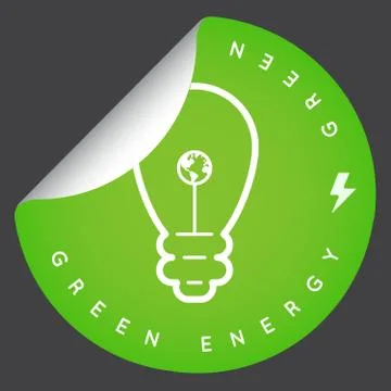 Vector Green Energy Icon Stock Illustration