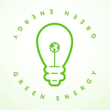 Vector Green Energy Icon Stock Illustration