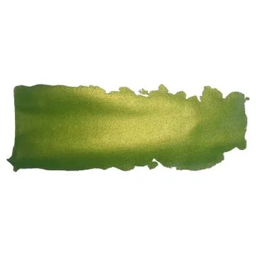 Vector green glittering paint smear stroke stain set. Abstract green glittering Stock Illustration
