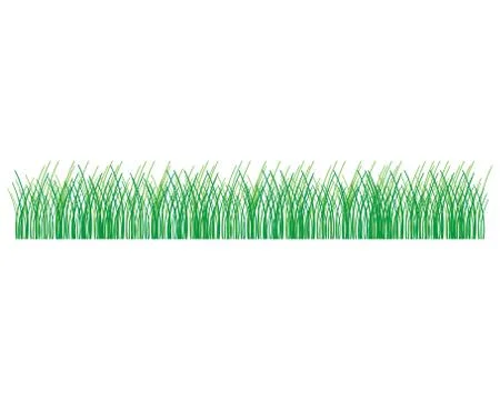 Vector green grass illustration Stock Illustration