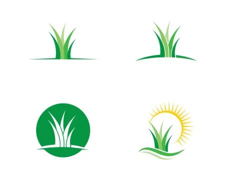 Vector green grass illustration Stock Illustration