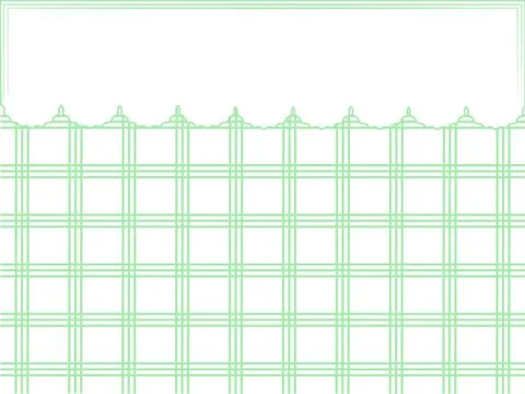 Vector green greeting card - label frame laces Stock Illustration