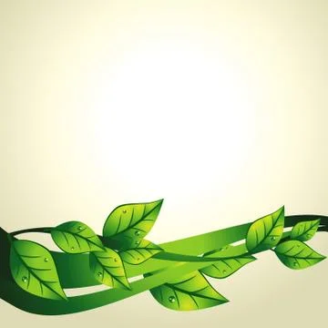 Vector green leaf Stock Illustration